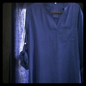 Royal blue blouse